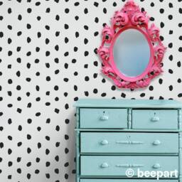 Black Paint Daubs Vinyl Wall Decal Set