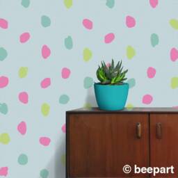 Black Paint Daubs Vinyl Wall Decal Set - thumbnail 2