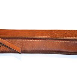 Water Buffalo Leather Pencil Case Pen For 5-6 Pens Also Suitable Men Handmade Unique Item Elegant Gift - Buffalo - thumbnail 4