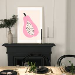 Bright Fruit, Drawing Print Set Of 2 Wall Art Print, Contemporary Abstract, Living Room Prints , Colourfu Poster, Fast Delivery A2 - thumbnail 2