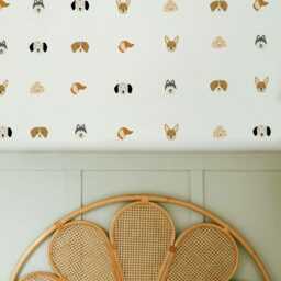 54 Cute Dog Fabric Wall Stickers - Removable Nursery Decals - thumbnail 3