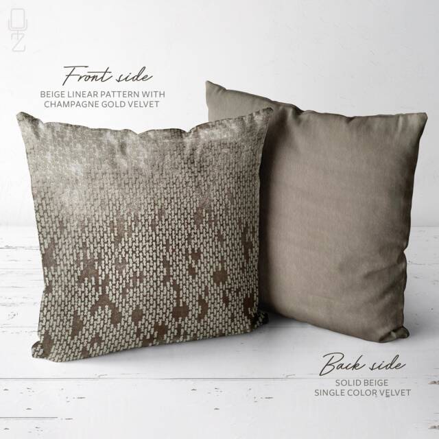 "Luxury Gold Velvet Cushion Cover, 18""x18" - image 1