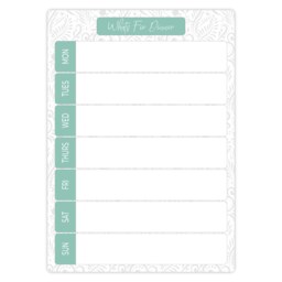 Weekly Family Menu Meal Planner Whiteboard - Wipe Clean Small Meals Organiser Dry Board - thumbnail 2