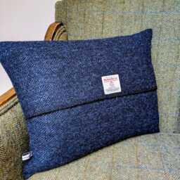 New Harris Tweed House Embroidered Cushion Cover - thumbnail 3