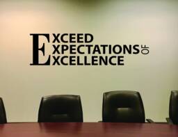 Office Sign, Sports Wall Decal, Classroom Decor Ideas, Decor, Exceed Expectations Of Excellence 139 - thumbnail 1