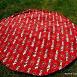 Custom Adults Football Shaped Handmade Fleece Blanket - thumbnail 2