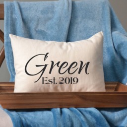 Cotton Anniversary, Housewarming Gift, Personalized Pillow , Anniversary Wedding, Newlywed Pillow, 2nd Anniversary, Walker - thumbnail 2