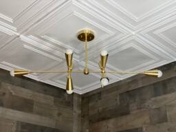 Saint Modern 8 Light Mid Century Hanging Ceiling Chandelier