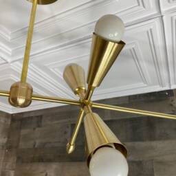Saint Modern 8 Light Mid Century Hanging Ceiling Chandelier - thumbnail 3