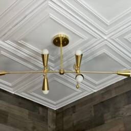 Saint Modern 8 Light Mid Century Hanging Ceiling Chandelier - thumbnail 2