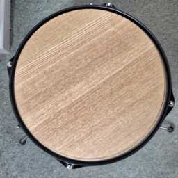 Large Drum Coffee Table, Blue 60cm Wide, Coffee, Side, Real Bass, Man Cave, Steam Punk - thumbnail 4