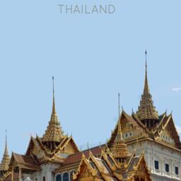 Bangkok Travel Poster - Retro Vintage Style Thailand Art Print, Artwork, Homeware, Siam Travel Print - thumbnail 2