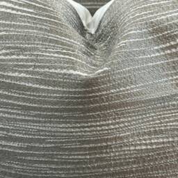 Ardecora Luce Embroidered Silver Contemporary Silk Fabric Designer Cushion Pillow Cover - thumbnail 2