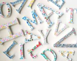 Liberty Of London Wooden Letters - Room Decor Two Sizes Available 8cm/13cm - thumbnail 1