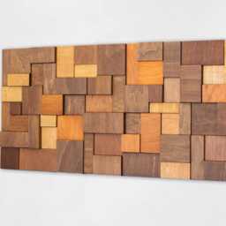 Large Wooden Statement Piece For Contemporary Spaces - Modern Geometric Wood Art - thumbnail 3