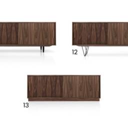 Mid-Century Sideboard, Dresser, Commode, Credenza Made Of Walnut Vaneer - Livlo O-S06 - thumbnail 2