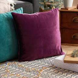 Personalised Christmas At The Luxury Velvet Cushion - thumbnail 2