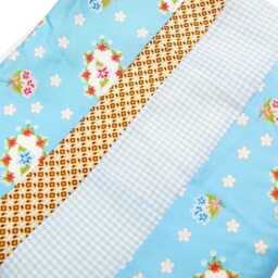 Baby Blanket, Cuddly Children's Patchwork in Blue & Beige For Girls Or Boys, Handmade By Bab-Berlin - thumbnail 3