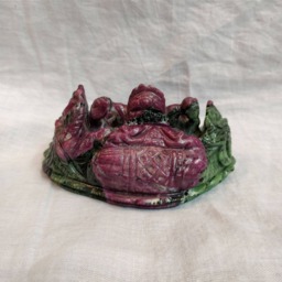 Ruby Ganesha, 1700 Caret Zoisite Gemstone Ganesha, Hindu God Ganesh, Lord Figurine, Ganesh Idol, Spiritual Figurines - thumbnail 2