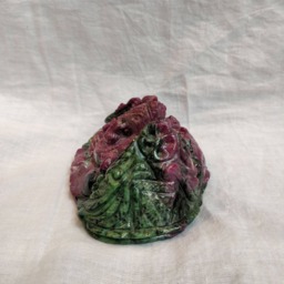 Ruby Ganesha, 1700 Caret Zoisite Gemstone Ganesha, Hindu God Ganesh, Lord Figurine, Ganesh Idol, Spiritual Figurines - thumbnail 4