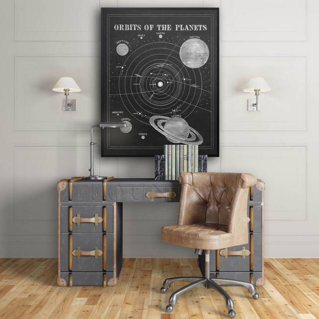 Vintage Solar System Art Print 1850S Astronomy Map - image 1