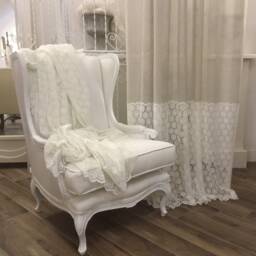Precious Linen Blend Curtain With Macram?? Flounce - thumbnail 3