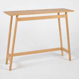 Console Table - Solid Oak Console in Mid Century Design - thumbnail 2