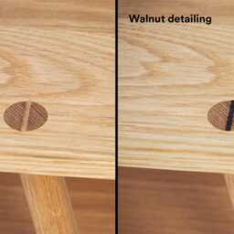 Console Table - Solid Oak Console in Mid Century Design - thumbnail 4