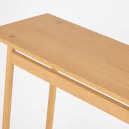 Console Table - Solid Oak Console in Mid Century Design - thumbnail 3