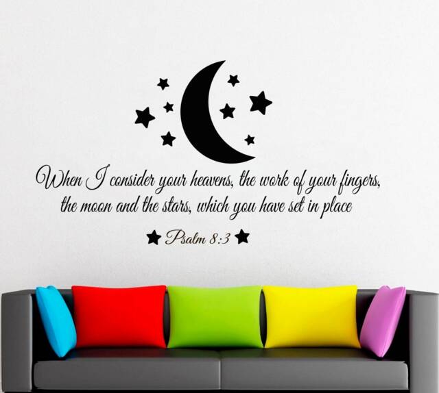 Psalm 83 Wall Decal - Inspirational Quote, Home Decor 4402 - image 1