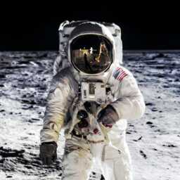 Moonwalk Astronaut Print Apollo Nasa Photo, Space Wall Art - thumbnail 2