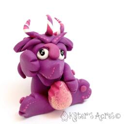 Christmas Polymer Clay Dragon Gumdrop Series - Limited Edition Christmas Holiday Collectible - thumbnail 2