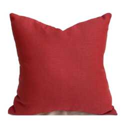 Outdoor Pillow Cover With Zippers, Easy To Use & Washable, Solid Reds, Oranges, Greys, Pick Your Favorite - thumbnail 3