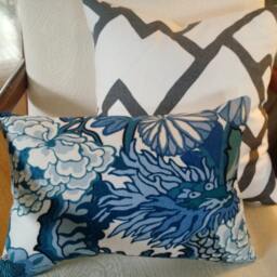 Schumacher Zimba Charcoal Pillow Cover - thumbnail 2