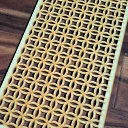 Filigree Circles Laser-Cut Screen - Radiator Cabinet, Wall Art 0236 - thumbnail 3