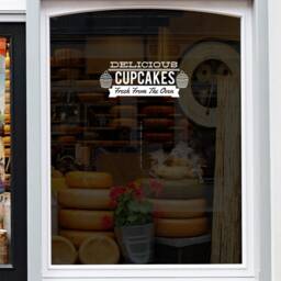 Bakery Shop Window Sticker Delicious Cupcakes Caf?? Restaurant Vinyl Decal Display - thumbnail 3