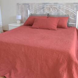 Quilted Linen Pillowcase - Set Of 2 Solid Color Eco-Flax Bedding - thumbnail 3