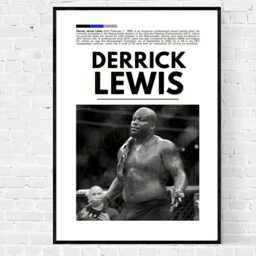 Derrick Lewis Mma Poster, Fighter Art Print - thumbnail 3