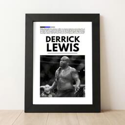 Derrick Lewis Mma Poster, Fighter Art Print - thumbnail 1