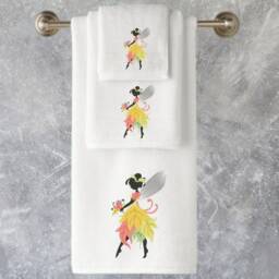 Embroidered Fairy Cotton Towels, Personalized Luxury Towel Range - thumbnail 2