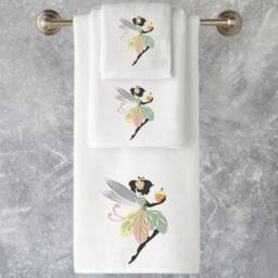 Embroidered Fairy Cotton Towels, Personalized Luxury Towel Range - thumbnail 4