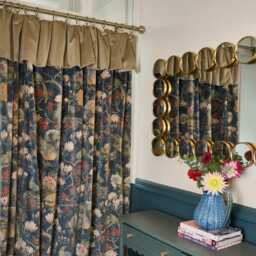 Gp & J Baker Rock Bird Velvet Curtain, Blackout Lined, Handmade in UK - thumbnail 3