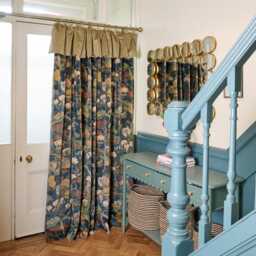 Gp & J Baker Rock Bird Velvet Curtain, Blackout Lined, Handmade in UK - thumbnail 1