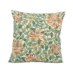 William Morris - Honeysuckle Cream/Wine Stunning Classic English Designer Cushion Cover Home D??cor Throw Pillow - thumbnail 2