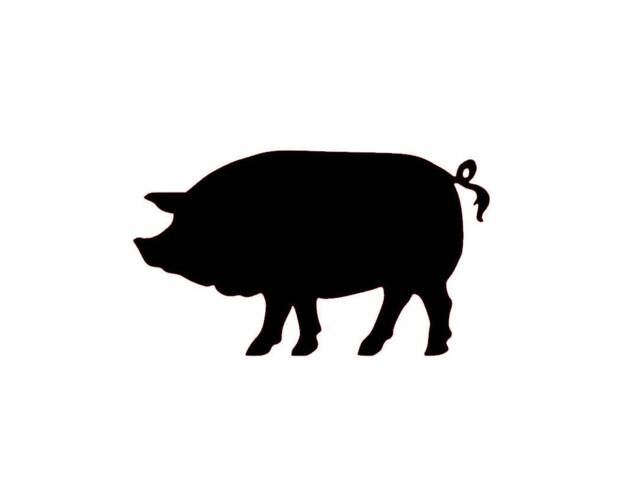 Pig Vinyl Decal - Farm Animal Car, Laptop, Wall Art