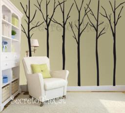 Large Winter Tree Wall Decal, Home Decor - thumbnail 2