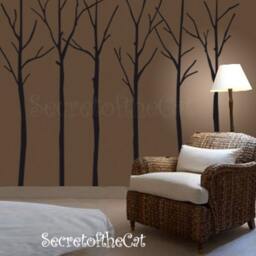 Large Winter Tree Wall Decal, Home Decor - thumbnail 1