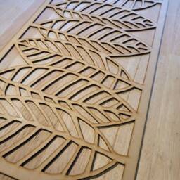 Autumn Leaves Floral Laser-Cut Mdf Panel Radiator Cabinet Screen Wall Art 0047 - thumbnail 2