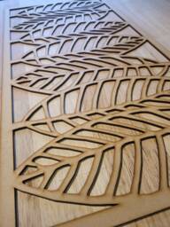 Autumn Leaves Floral Laser-Cut Mdf Panel Radiator Cabinet Screen Wall Art 0047 - thumbnail 1