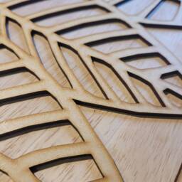 Autumn Leaves Floral Laser-Cut Mdf Panel Radiator Cabinet Screen Wall Art 0047 - thumbnail 3